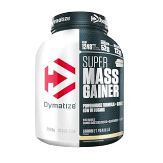 Dymatize Super Mass Gainer Gourmet Vanilla 2943g - Weight-Gainer Polvere + Carboidrati, Creapure Creatina, BCAA, Caseina