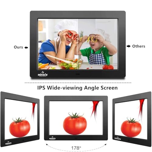 Image of 10 Inch Digital Picture Frame,HD IPS Digital Photo Frames,Wall Mounted Electronic Slideshow,Using USB or SD to Play Photos /Videos /Music