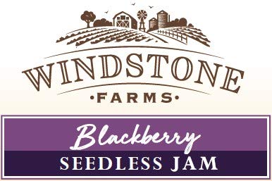 Windstone Farms Seedless Blackberry Jam 13.5Oz Jar (6) #TOP5