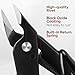 EamPrsk 5 Inch Flush Cutters, 2 Pack Micro Wire Cutters, Sharp Zip Tie Cutter, Precision Wire Cutters for Crafting, Jewelry Making, Plastic Models, 3D Print, Electronics, Floral
