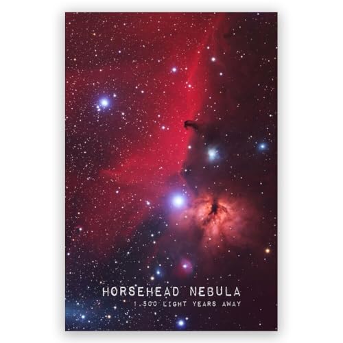 JYzymuth Horsehead Nebula Outer Space poster Galaxy Canvas Printing Universe