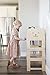 Craffox Tour d'observation pour tout-petit/CHAT naturel/tour de cuisine/tabouret d’apprentissage Montessori/table pour enfant