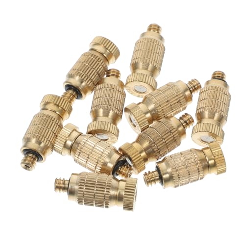 Garneck Durable Brass Misting Nozzles Sprayer Atomizing Nozzle for Garden Sprayer Outdoor Irrigation Accessories