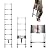 VEVOR Telescoping Ladder, 8.5ft Stainless Steel Lightweight Extension Ladder, Multi-Button Retraction Collapsible Ladders, 375LBS Capacity & Non-Slip Feet, Portable 9-Step Ladders for Home, RV, Loft
