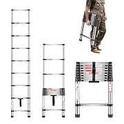 VEVOR Escalera Telescópica Extensible Ligera de Acero…