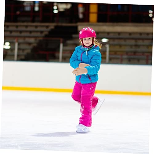 Guantes de patinaje artístico con gemas brillantes transpirables cómodos 3