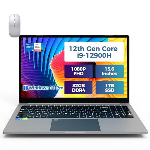 Image of TOPGRO 15.6 inch Gaming Laptop Computer, 12th Core i9-12900H(14C /20T,Up to 5.0GHz), 32GB RAM /1TB NVMe SSD, FHD 1080P Display, Win11 Pro, WIFI6 /BT5.2 /Backlit KB /Fingerprint Mouse&Mouse Pad Included