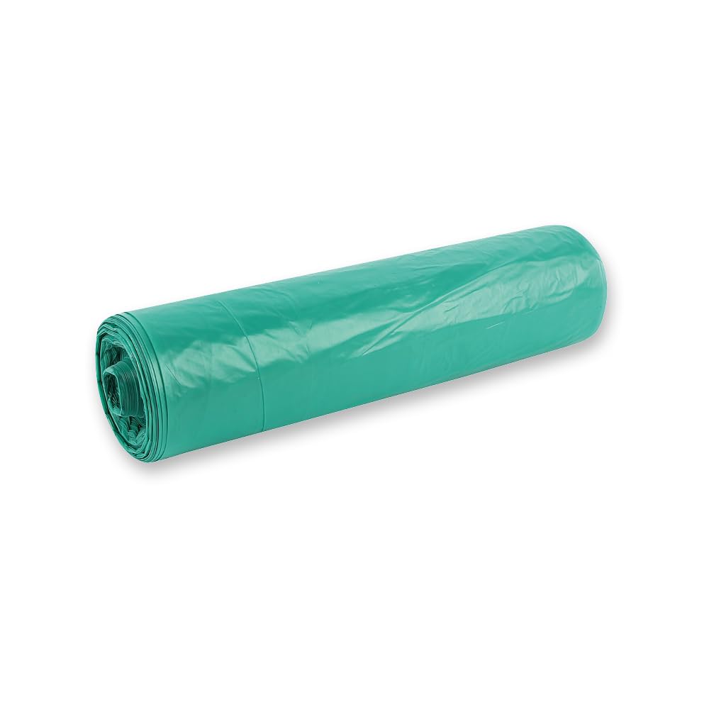 500 Stück Hygoclean Müllsäcke Premium, 70 l | HDPE, Rolle, grün, L: 57,5cm, B: 100cm, 20my, Karton, Müllsäcke, Abfallsack, Müllbeutel, Mülltüten, Hausmüll, Abfallbeutel
