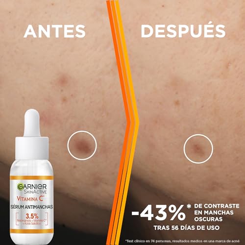 Variante de Garnier crema antimanchas Pack Fluido SPF50+ 50 ml + Sérum 30 ml
