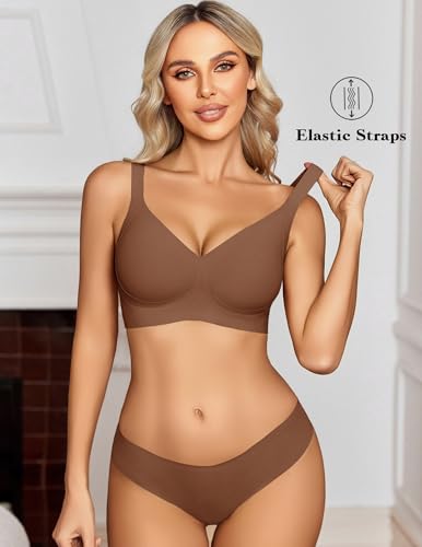 Image of Avidlove Wireless Bra for Women Seamless Push Up Full Coverage Bra Comfort Bralette Support Everyday Bra