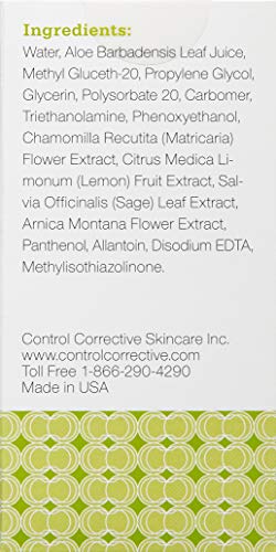 Control Corrective Hydrant Stabilizer, 2.5 Oz - Cools, Calms & Hydrates, Oil-Free Gel, All In One, Hydrate & Balance Oily Skin Types, Aloe Vera, Arnica And Panthenol Restore Balance And Hydration #TOP2