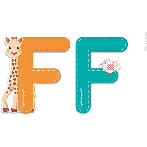 Lettre de l'alphabet Sophie la girafe F - Janod
