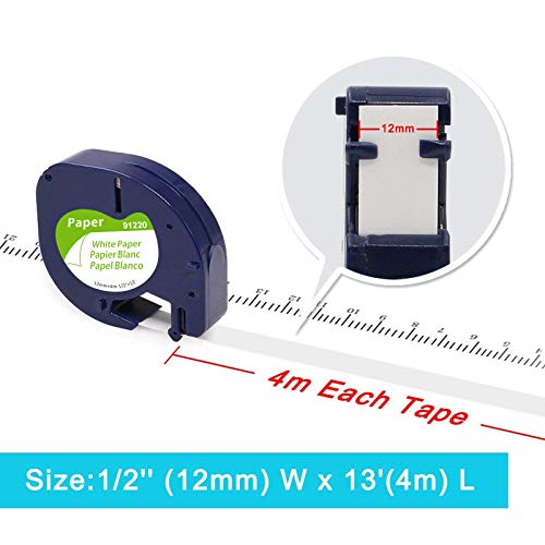 Aken Compatibile Dymo LetraTag Etichette di Carta