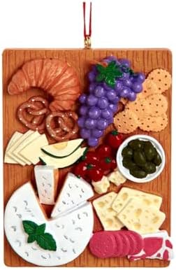 Bridge Collection Charcuterie Board - Snack Food Tray for Holiday...