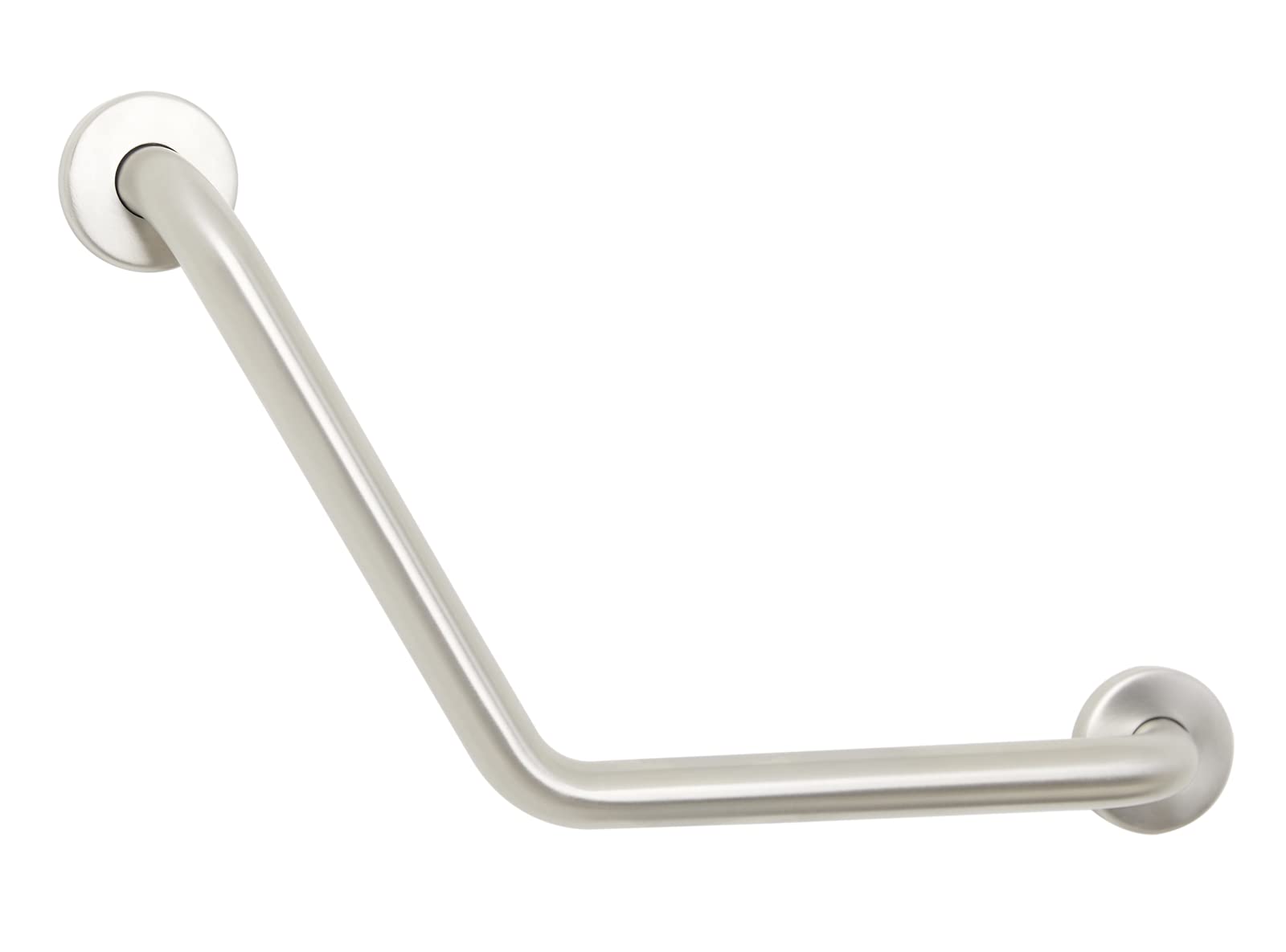 12-inch x 12-inch Boomerang Shaped Shower Grab Bar, Stainless Steel