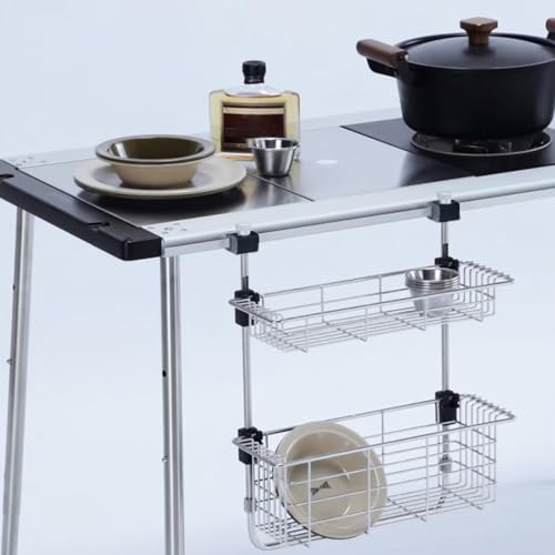 Práctico soporte, soporte para dispositivos deportivos al aire libre | Accesorios de muebles de aleación de aluminio estable para montaje para aparatos de cocina y equipos de senderismo - imagen 2