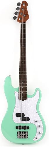 Bajo eléctrico estándar de tamaño completo, cuatro 4 cuerdas, mano derecha, cuerpo de tilo canadiense, cuello de arce canadiense, diapasón diapasón