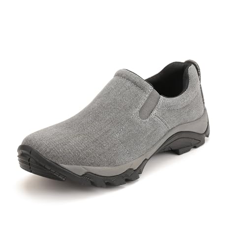 R RUNFUN Men's Slip On Shoes Lightweight Comfortable Walking Shoes with Canvas Upper and Non-Slip Rubber Outsole(RF2404-4LG,Size12) by R RUNFUN - Used condition - US$23.54