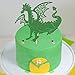 Dragon Cake Topper, Dinosaur Birthday Party Cake Decor, Dino Jungle Jurassic Dinosaur T-Rex ROAR Happy Birthday Party Cake Supplies Decorations