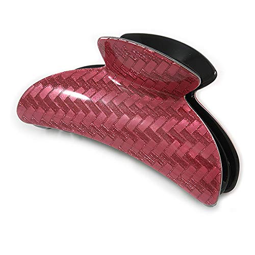 Pinza para el pelo de acrílico de 95 mm que no se resbala ni daña el cabello 7
