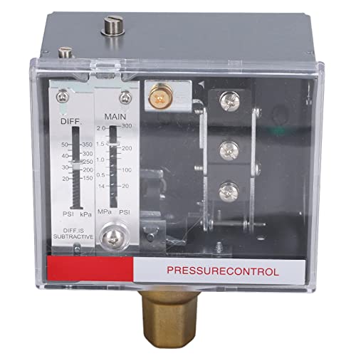 Eujgoov Pressure Controller Adjustable Steam Pressure Switch Steam Boiler Pressure Switch for Liquid Steam LF56 NPT1/4?18 SPDT