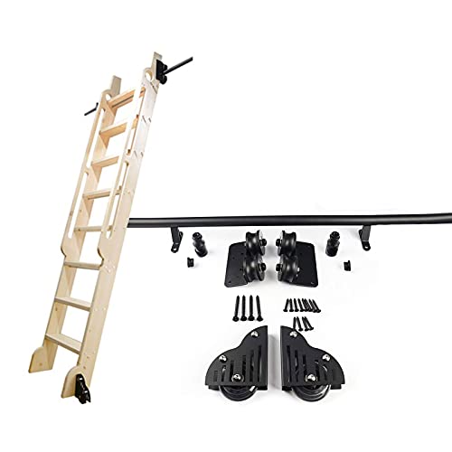 Kit quincaillerie pour porte de grange coulissante en acier noir de 90 à 600 cm