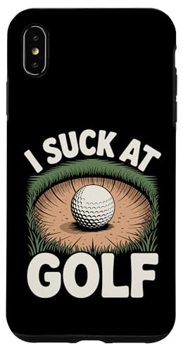 I Suck At Golf Joke ʔSt s Ȓj St X}zP[X iPhone XS Max p