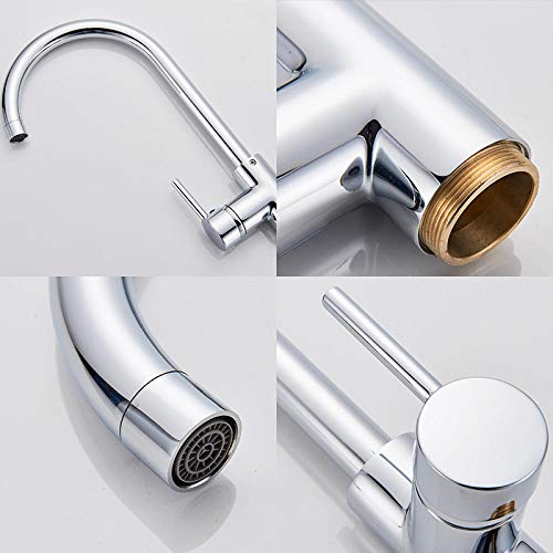 Robinet de baignoire-douche chromé mitigeur monocommande - 7