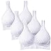 MIRITY Padded Sports Bras for Women Freedom Seamless Spandex Yoga Bra Pack of 3
