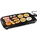 Aigostar Electric Griddle Nonstick 1500W Pancake Griddle 8-Serving Electric Indoor Grill 5-Level Control with Adjustable Temperature & Oil Drip Tray for Easy Cleaning, 20” x 10” Family-Sized, Black