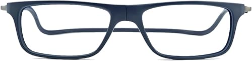 Vista 2 de Clic Slastik - Lentes de lectura magnéticos para lectores de computadora, banda suave, lentes reemplazables, patillas ajustables, Bodo (XL-XXL)