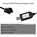 7.4V USB Charger Cable with SM-2PIN Plug Compatible RC Car RC Plane RC Tank RC Boat and Other Remote Control Toys for Universal 7.4V 2S Lipo Battery USB Charger with Battery Protection (2)