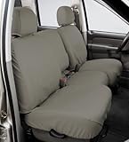 Covercraft Fundas de Asiento para Asiento Trasero de Segundo Asiento, Tela de polialgodón, Color Gris brumoso