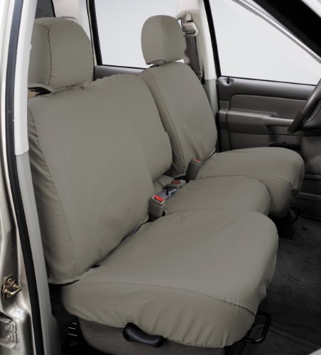 Covercraft SeatSaver Front Row Custom Fit Seat Cover for Select Chevrolet Silverado 1500/GMC Sierra 1500 Models - Polycotton (Misty Grey)