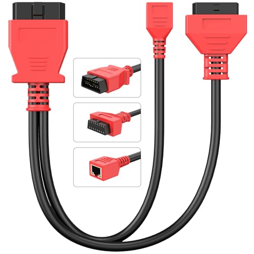 Autel Original Programming Coding Ethernet Cable for BMW F & G Series, 16Pin Enet OBD2 RJ45 Splitter Y Adapter, OBD II Extension Connector, Work w MS908S PRO II/ MK908 PRO II/Elite II