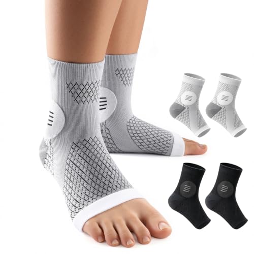 Image of 3 Pairs Neuropathy Socks for Women & Men, Toeless Compression Socks | 20-30 mmHg Compression for Neuropathy, Plantar Fasciitis, Achilles Tendonitis Relief - Ankle Socks for Arch Support