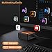 Mini PC Alder Lake-Ν95 (up to 3.4GHz) 4 Cores 4 Threads, Mini Computers 8GB DDR5 256GB M.2 SSD, Mini PC Dual Lan Support 4K Triple Screen Display/USB3.0/WiFi 5/Bluetooth 5.0/VESA/Home/Business