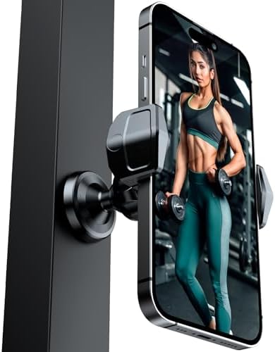 Sunmig Gym Magnetic Phone Holder - 360° Rotatable Mount For Equipment