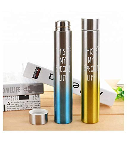NX Super Slim Water Bottle Flask Aqua Slim Water Flask Bottle for Outdoor and Indoor use, Office Bottle, Fridge Bottle,(Pack of 1) (310 ml) (Assorted Color)