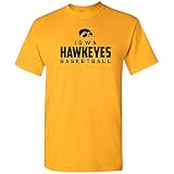 NCAA Mascot Wordmark - Camiseta de baloncesto, color del equipo, universidad, universidad, iowa hawkeyes, dorado, XX-Large