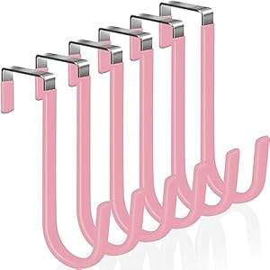 Peasulin 6 Stück Rosa Türhaken Hooks