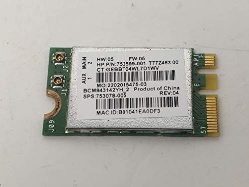  SCHEDA DI RETE WIRELESS COMBO BLUETOOTH PER HP Stream 14-Z NGFF M.2 802.11 A/B/G/N+BT4.0 WiFi BROADCOM BCM943142Y 753078-005