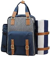 Algopix Similar Product 3 - Picnic Backpack for 4  Picnic Basket 
