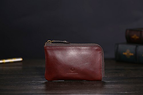 Porte-clés en cuir véritable Aeacus Cronus & Rhea marron - 2
