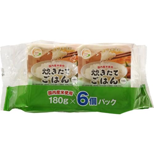 Amazon | ドリームズファーム 炊きたてごはん国産米使用180g×6食入