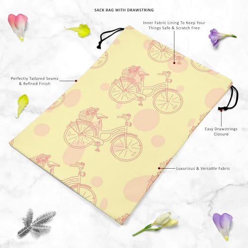 Image of ArtzFolio Bicycle Trend | Reusable Sack Bag | Bag for Gym, Storage, Vegetable & Travel
