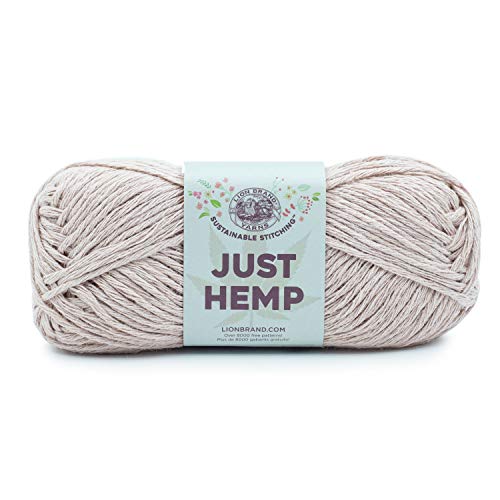 (1 Skein) Lion Brand Yarn Just Hemp Bulky Yarn, Primrose #TOP4