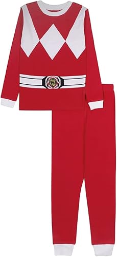 Power Rangers Conjunto de pijama de algodón de 2 piezas para niño