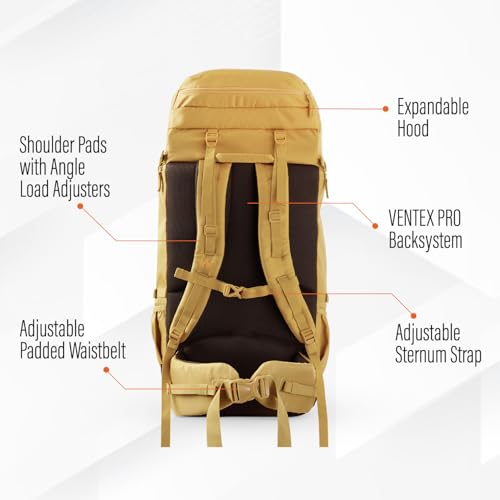 Image of Wildcraft 60 Litre Travel Pro Rucksack Travel Backpack for Mens & Womens - Blue | Unisex Travel Backpack Bag for Trekking & Hiking | Lightweight, Waterproof Travel Backpack