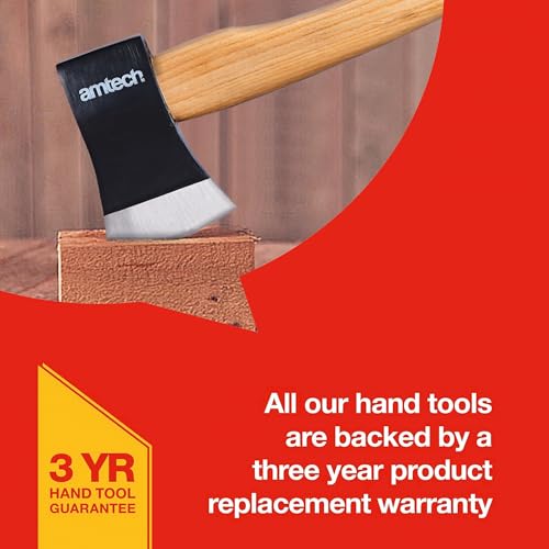 Amtech A2955 0.7kg (24oz) Hand axe with wooden shaft 2 Amtech A2955 0.7kg (24oz) Hand axe with wooden shaft - Image 2